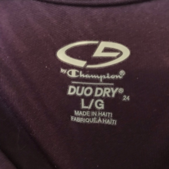 Purple V-neck workout tee - Picture 2 of 3